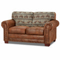 Teal Tapestry Loveseat Q94983