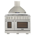 48 inch Propane Gas Range and Wall Range Hood L59441