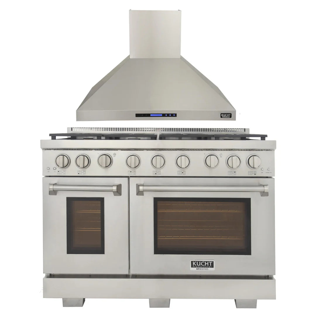 48 inch Propane Gas Range and Wall Range Hood L59441