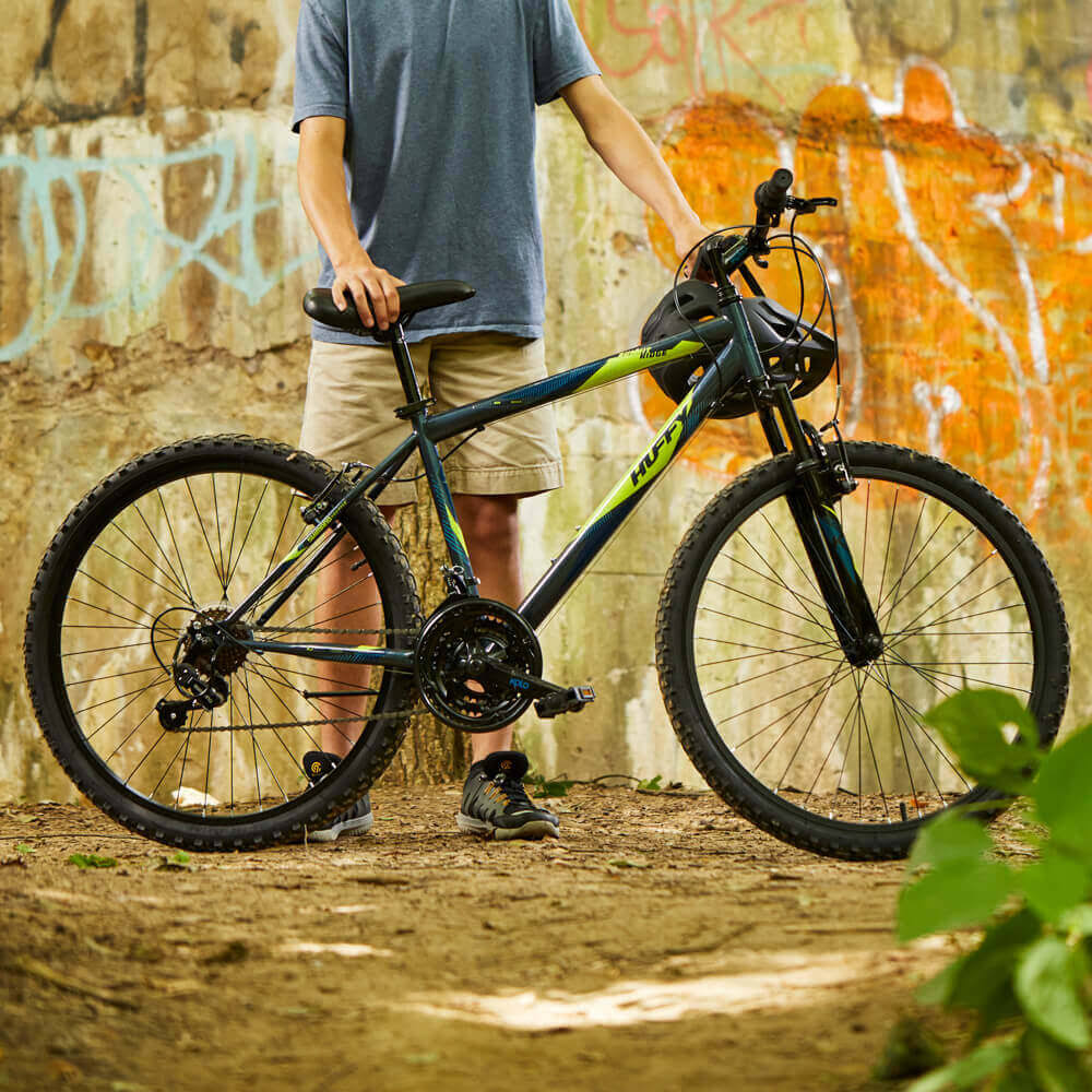 24-26 inch 21-Speed Lightweight Dark Blue Hardtail Mountain Bike V44457