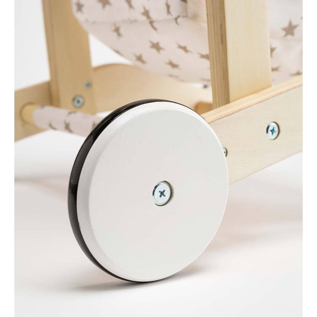 Wooden Shopping Cart Walker with Rolling Wheels P41212