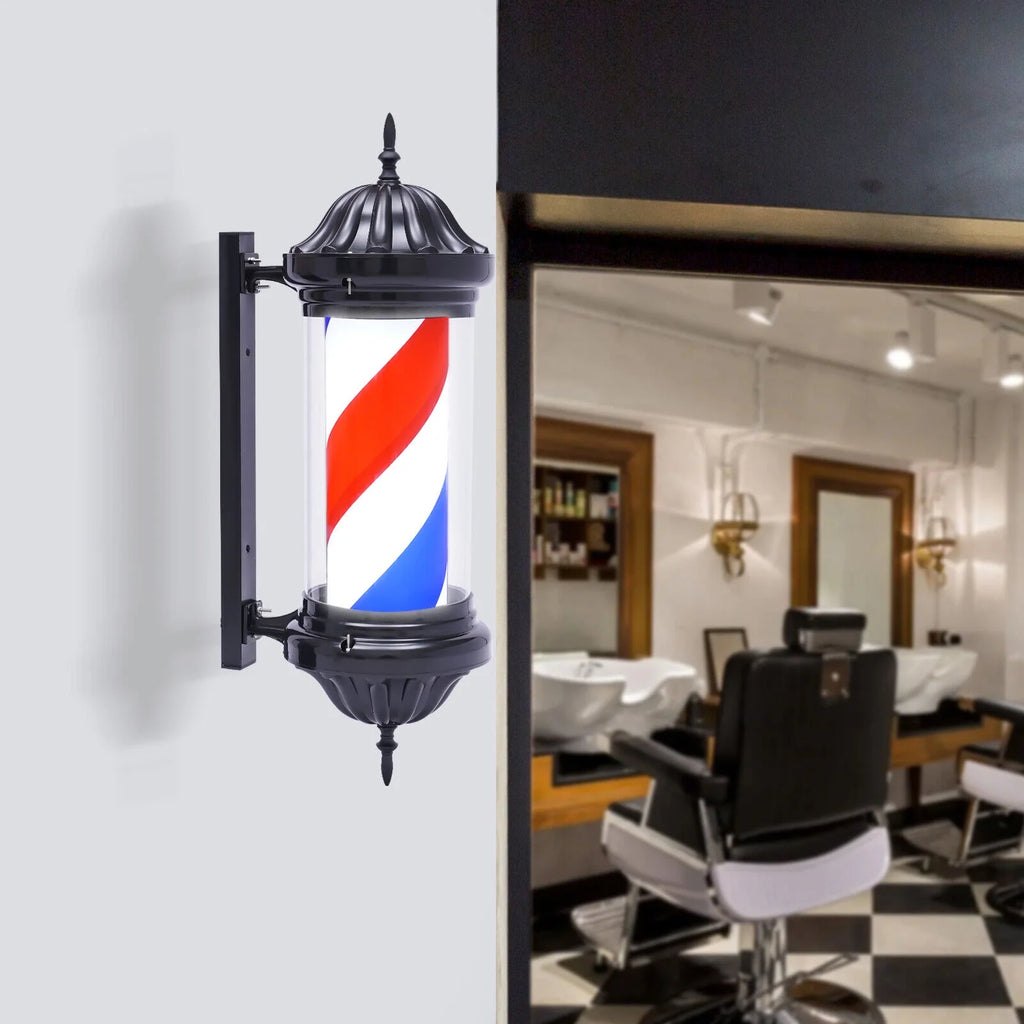 28" Rotating Barber Shop Pole Light B305622