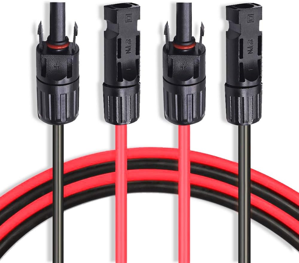 10 AWG 40 Feet Solar Extension Cable with Female and Male Connector D1336