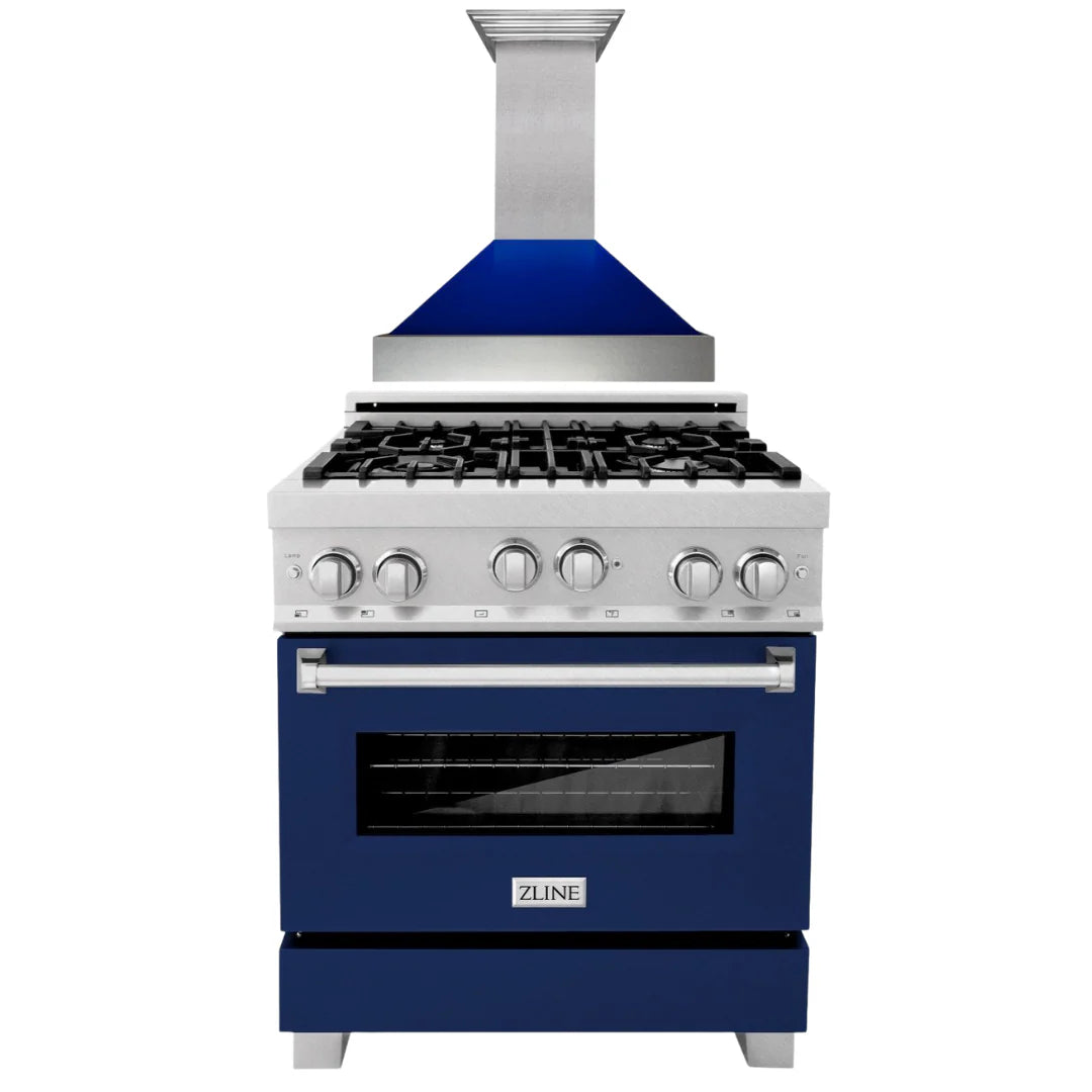 30 Gas Range and Range Hood Appliance Package Z49358