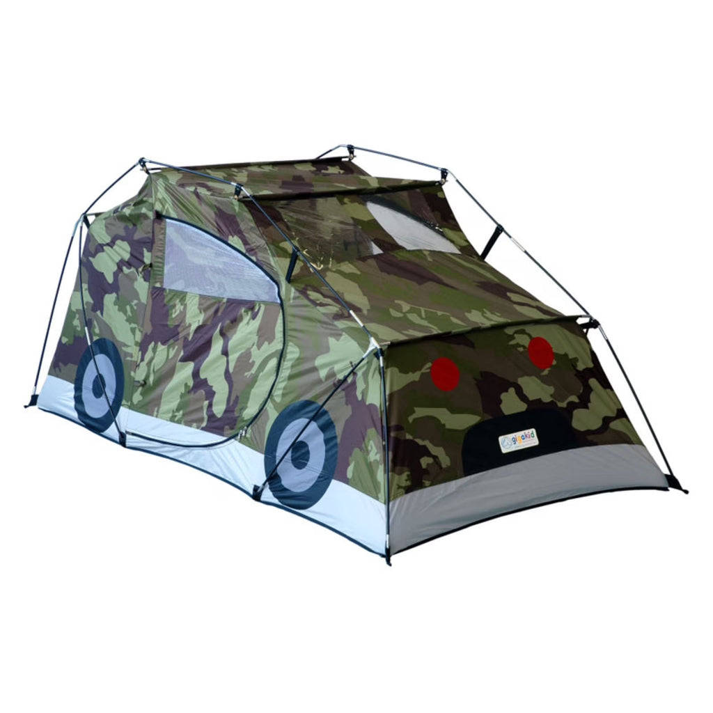 Camouflage 2 D Shaped Doors Fiberglass Poles Tent W8856