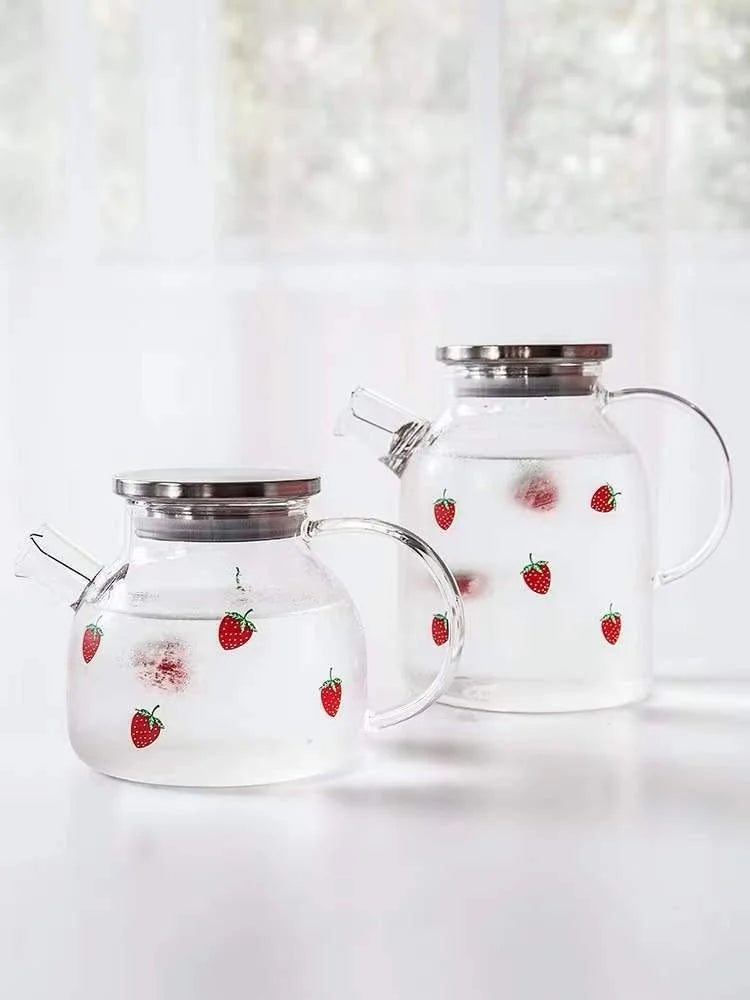 Glass Tea Kettle Glass Teapot Glass Pitcher (1.6L) N627