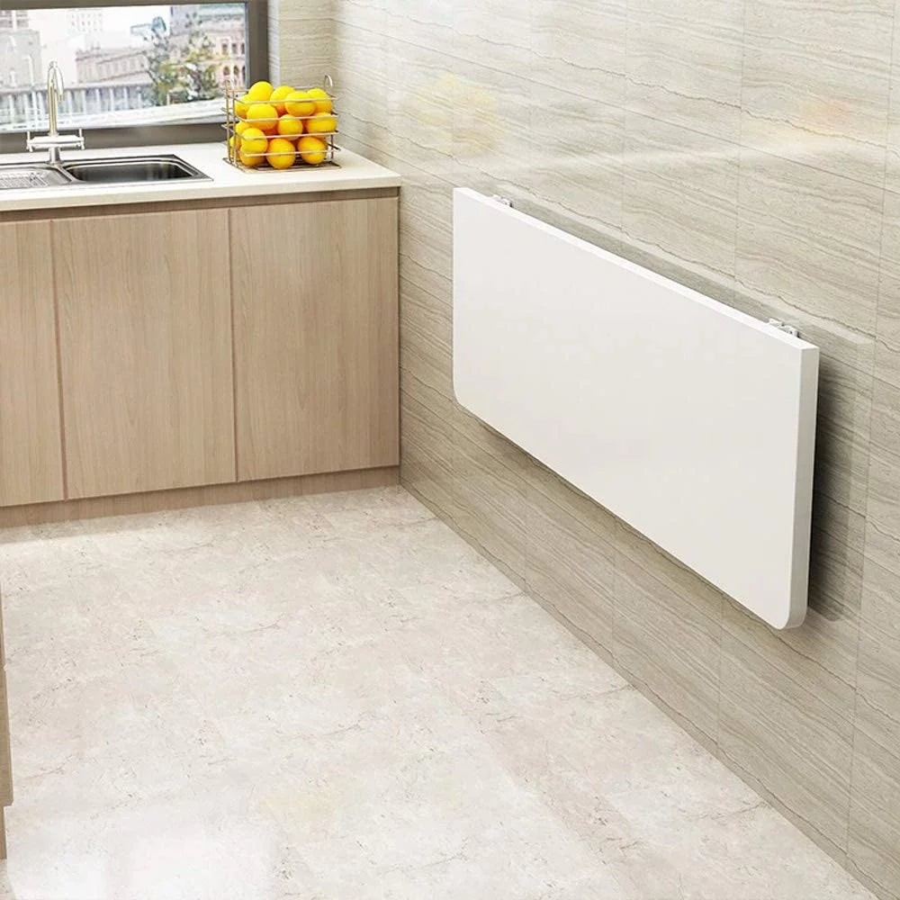 Wall Mounted Fold Down Desk 60cmx40cm White L4813