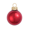 Red 2" Glass Christmas Ball Ornaments 28ct E820