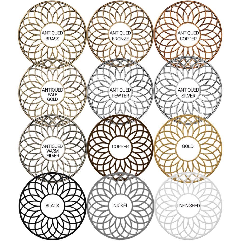 Antiqued Brass PVC Ceiling Medallion J550