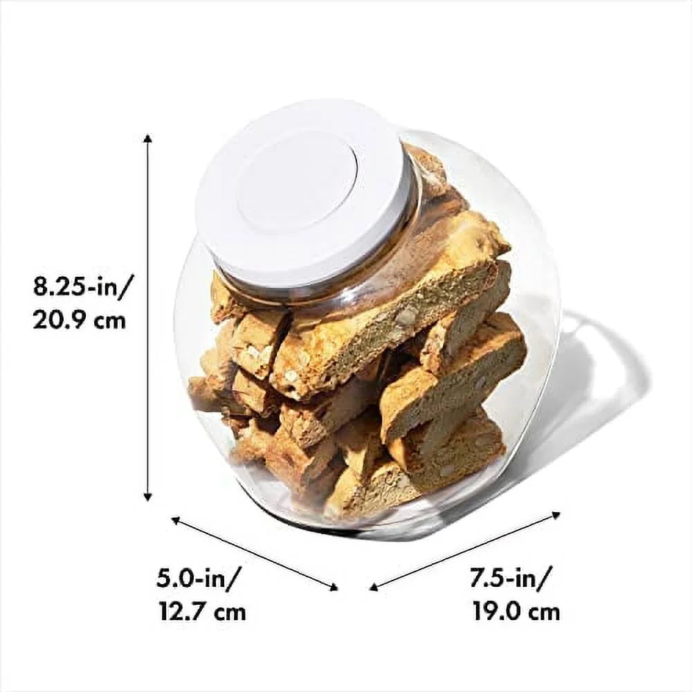 White 3.0 Qt Airtight Cookie Jar R678