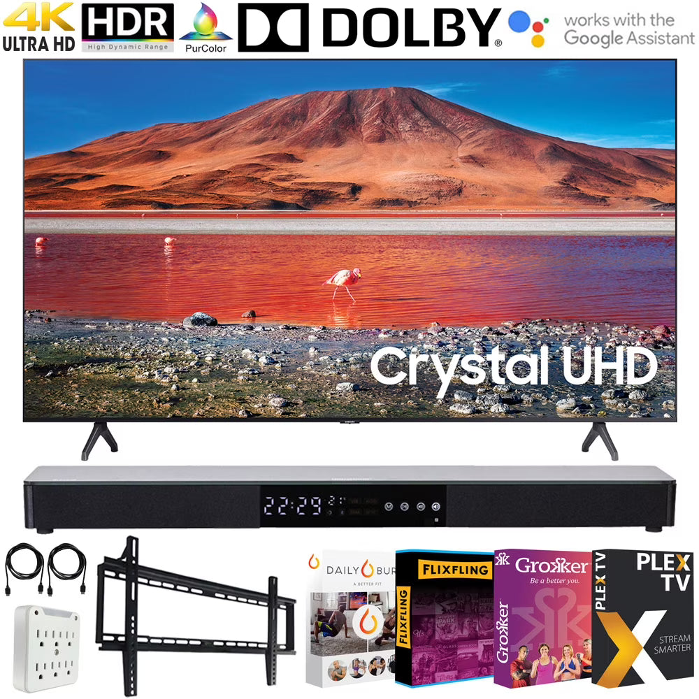 65-inch 4K Ultra HD Smart LED TV Bundle with Sound bar and Wall Mount O26306