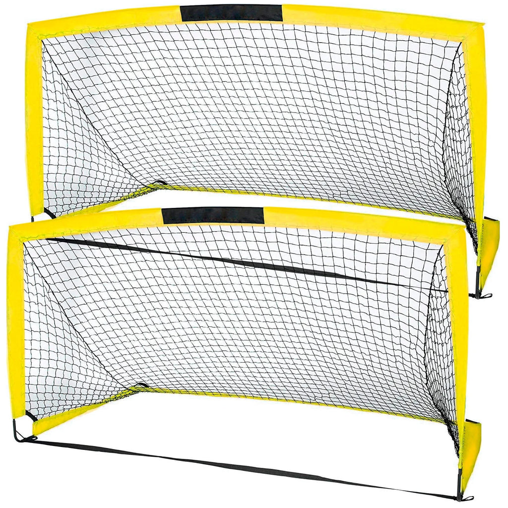6'x4' Set of 2 Foldable Soccer Goals D224