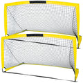 6'x4' Set of 2 Foldable Soccer Goals D224