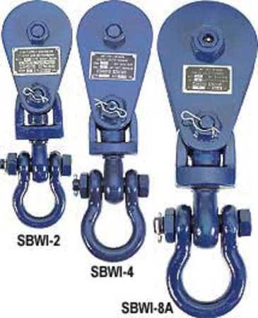 Snatch Block, Wire Rope, 1/2 in Max Cable Size, 8,000 C33239
