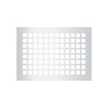 12x22 x 8x22 Silver Floor Grille K7425