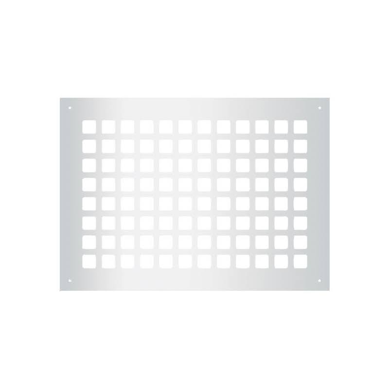 12x22 x 8x22 Silver Floor Grille K7425
