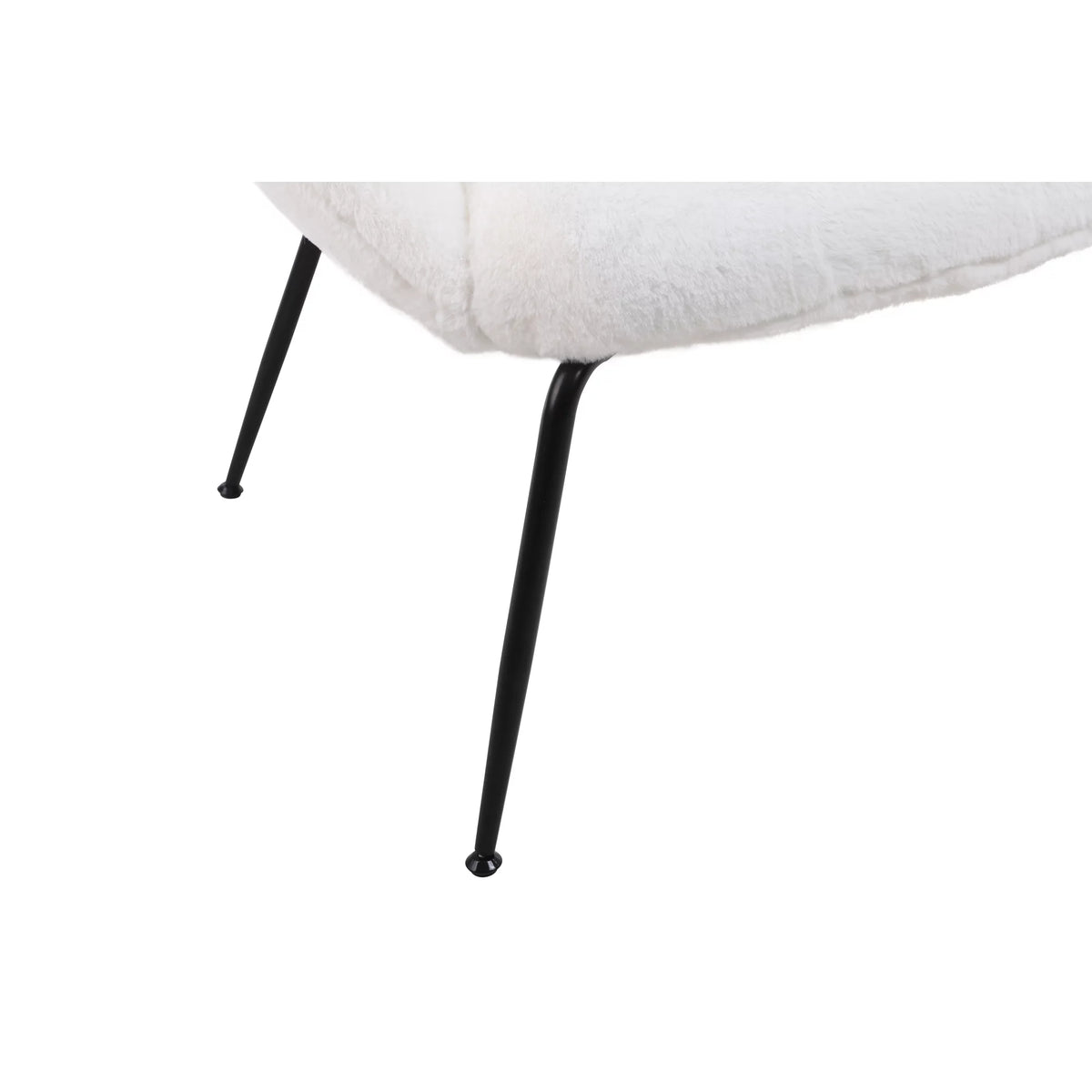Sherpa Accent Armchairs with Black Metal Legs X177