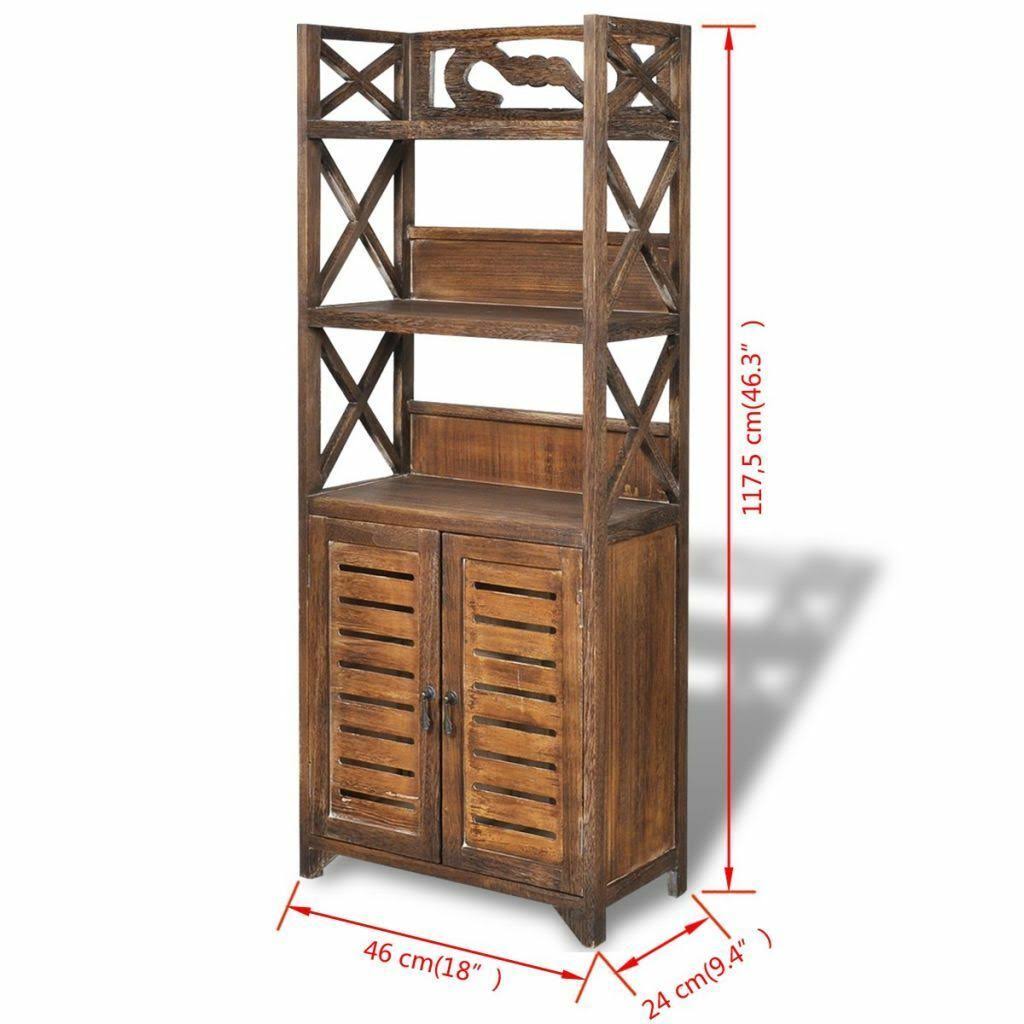 White Wood Bathroom Cabinet B8240