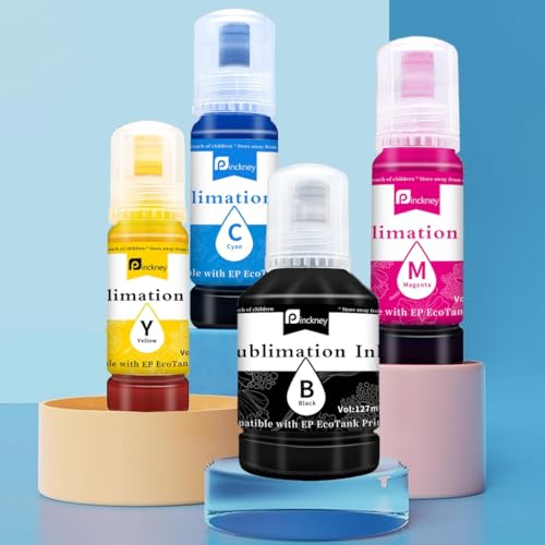 Cartridge-Free Super-Tank Printer with Sublimation Ink Bundle (White) N552