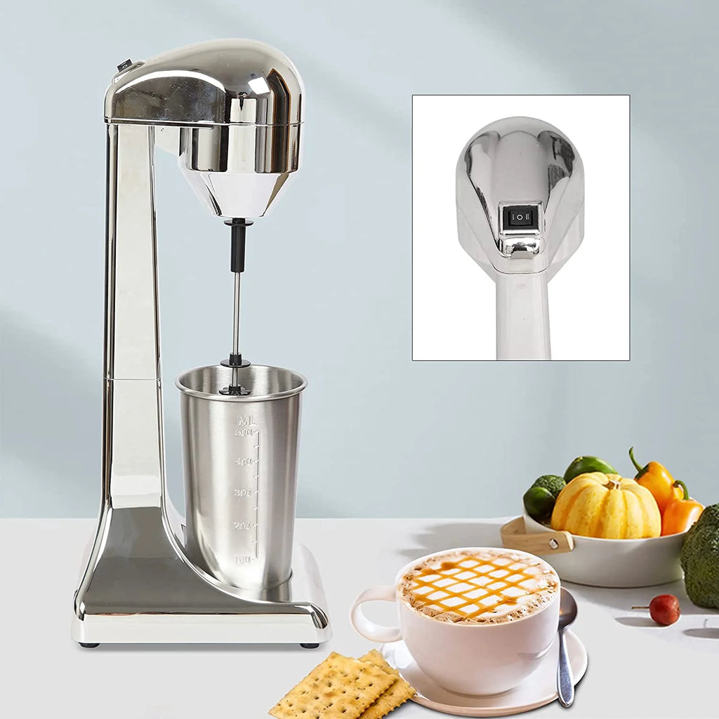 110V 23000RPM Electric Milk Shaker Machine with 500ml Stainless Steel Cup N395184
