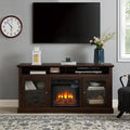 Electric Fireplace TV Stand up to 60" with Cabinet and Open Shelves B9953