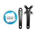 170mm Mountain Bike Square Taper Crankset 104 BCD 38T Blue B908394