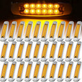 30 Pieces Amber Side Marker Lamp 3.54 Inch Waterproof L42180