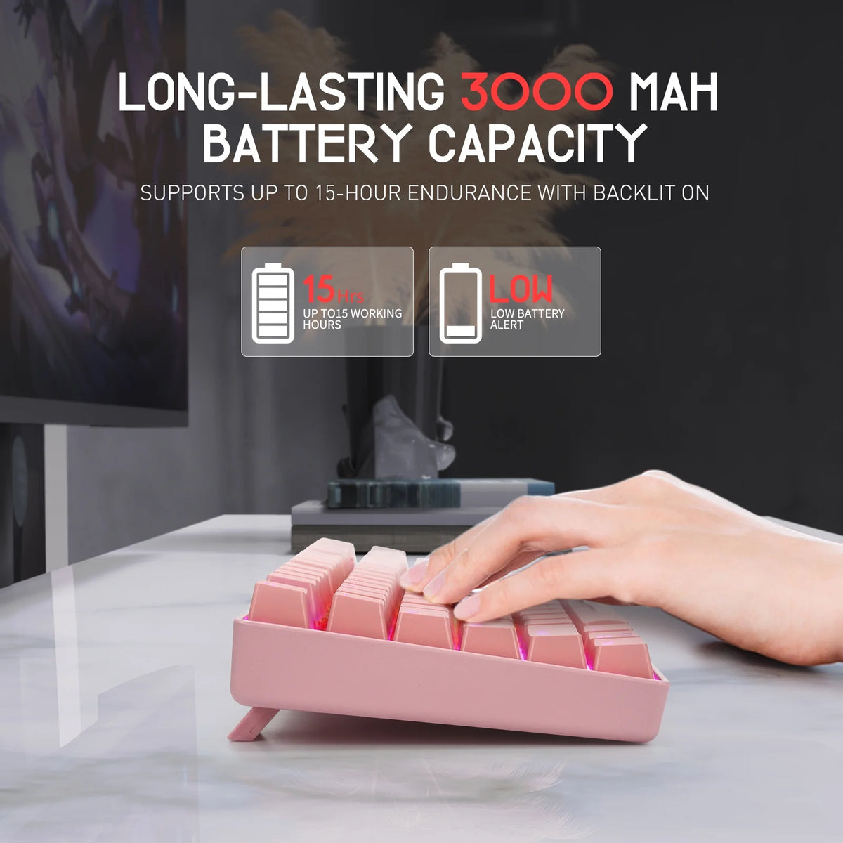 RGB Wireless Mechanical Keyboard with Blue Switches L975188