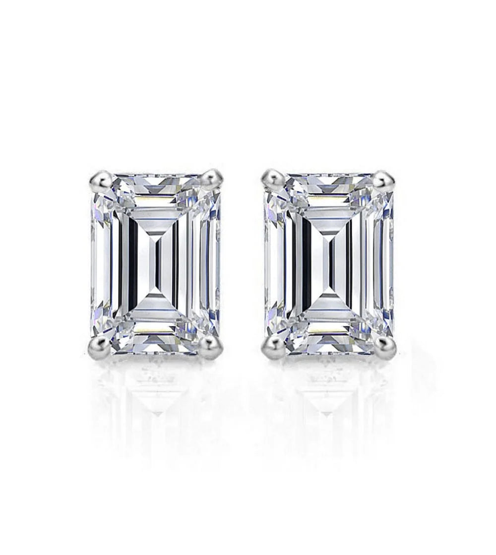 18K White Gold Diamond Stud Earrings R89462