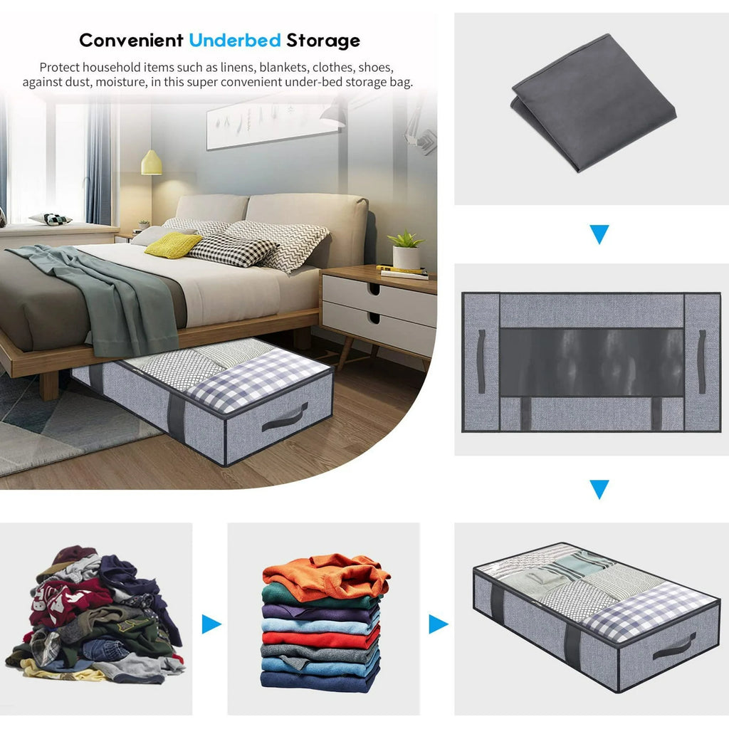 Breathable Zippered Storage Bag with Clear Window J289
