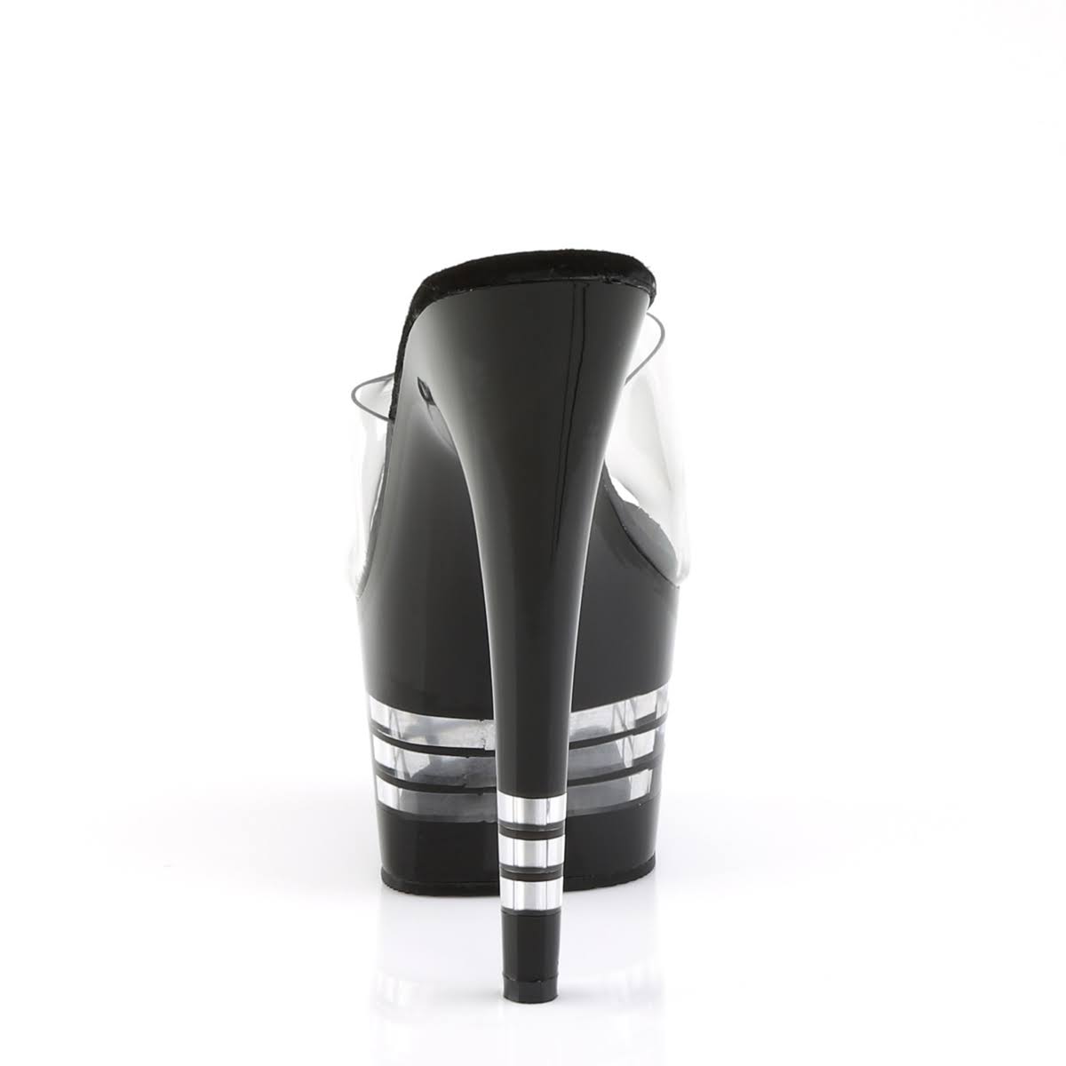 Clear Black Ankle Strap Sandals W71966