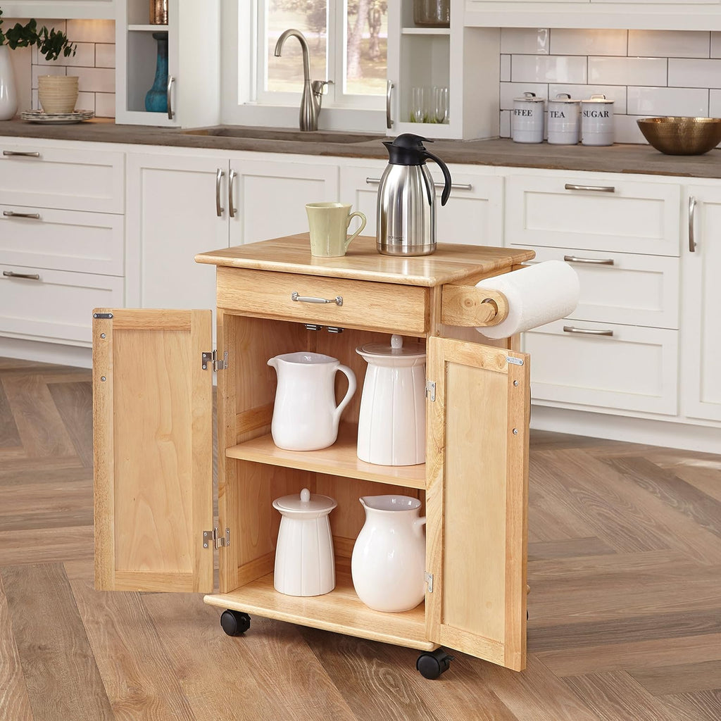 Kitchen Cart with Natural Finish B138