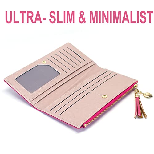 Long Slim Zip Card Holder Wallet Z776
