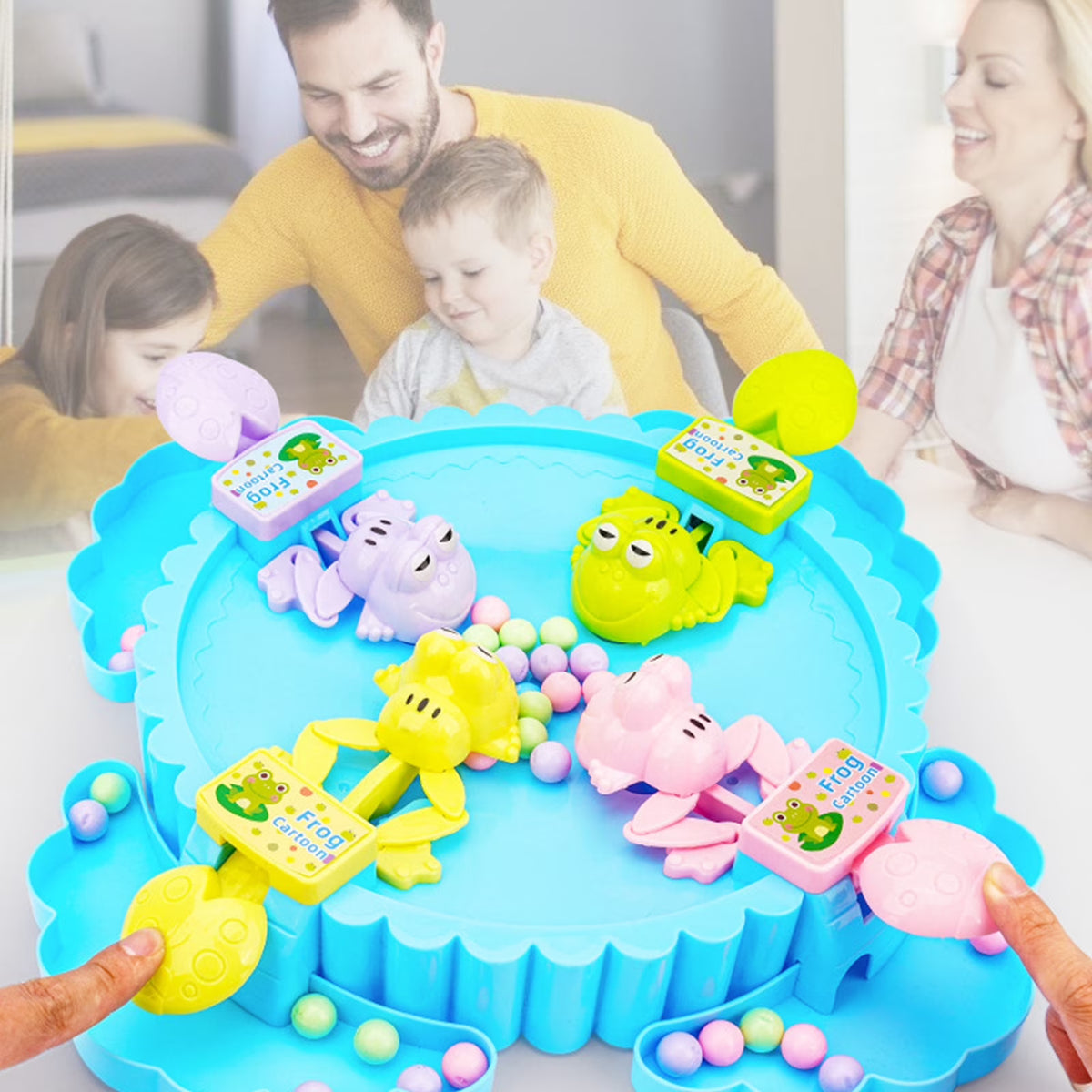 Hungry Frogs Eating Beans Children Board Strategy Games Toy P118863