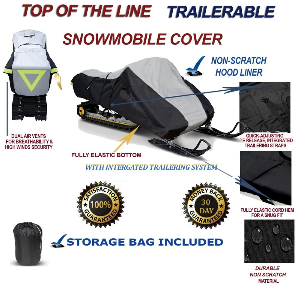 600D Snowmobile Travel and Storage Cover B438