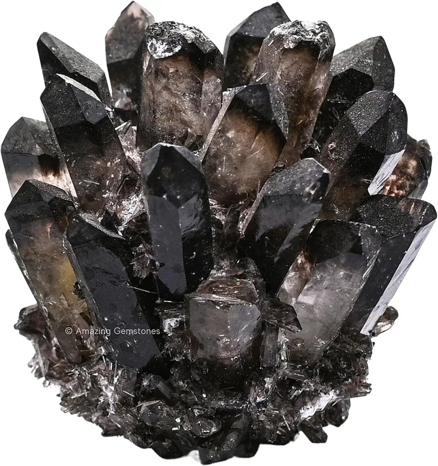 Large Smoky Quartz Crystal Cluster Points N601312