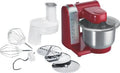 Red Stainless Steel White Food Processor G3585