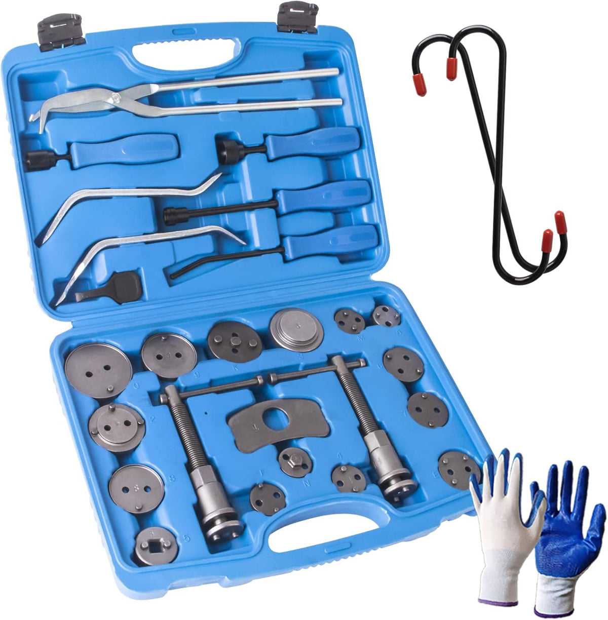 18Pcs Disc Brake Caliper Tool Set & 8Pcs Drum Brake Tool Kit C723