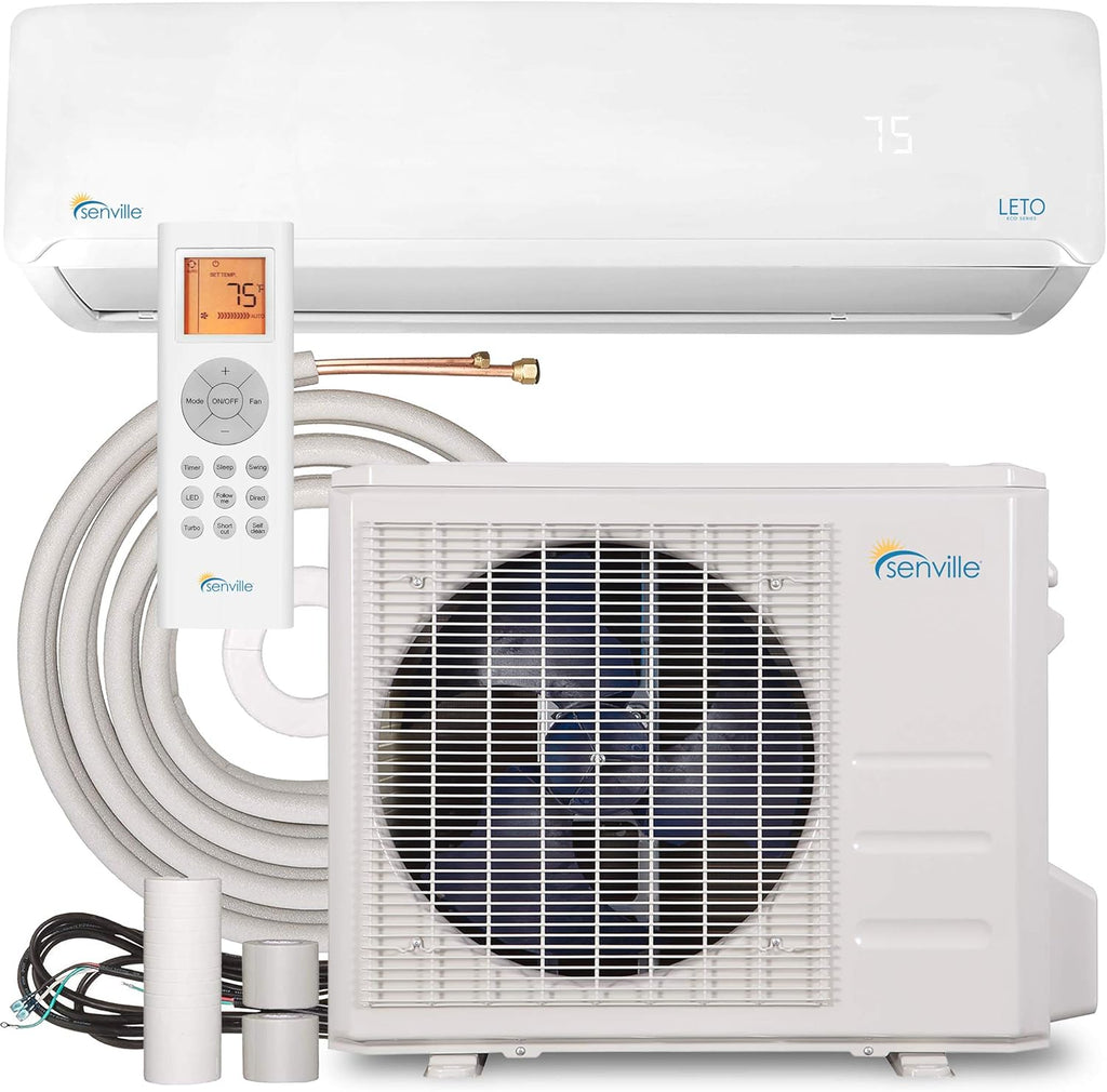 18000 BTU 208/230V White Mini Split Air Conditioner Heat Pump R39896