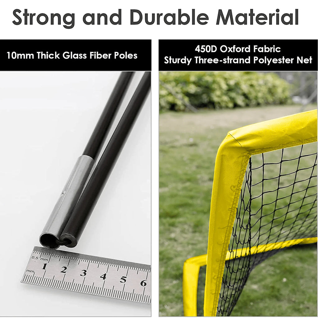 6'x4' Set of 2 Foldable Soccer Goals D224