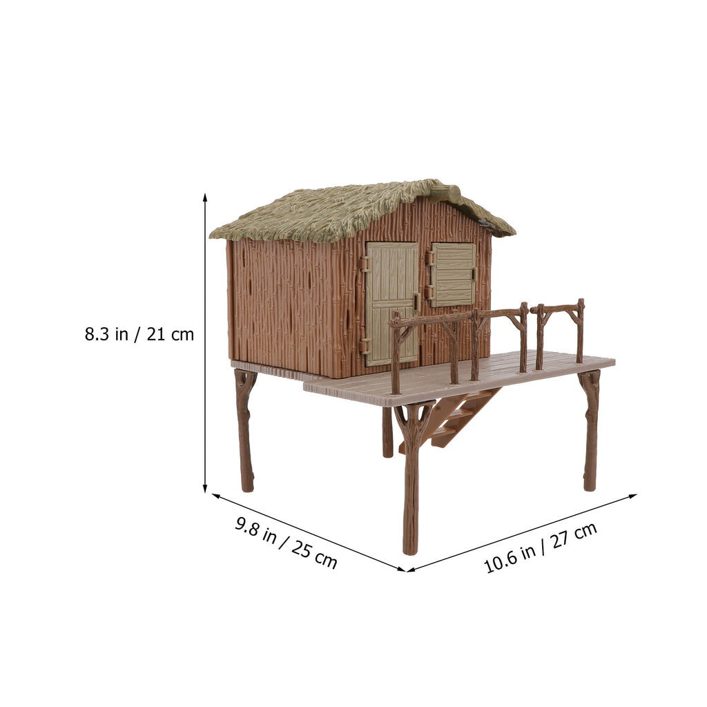 Miniature Diy Farmhouse Model Assembled Handcraft Educational Toys F3847