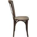 Dark Driftwood X-Back Chair A689