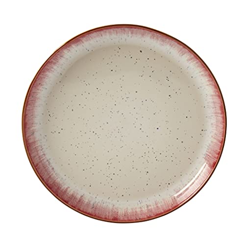 12 Piece Stoneware Dinnerware Set in Berry U641