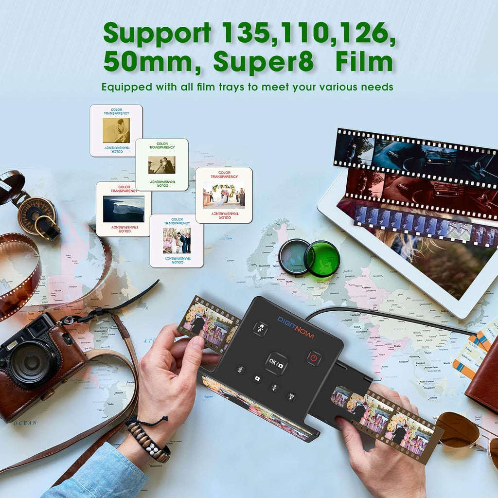 Slide Scanner with 5" LCD Screen for Color & B&W Negatives and 50mm Slides Z234599