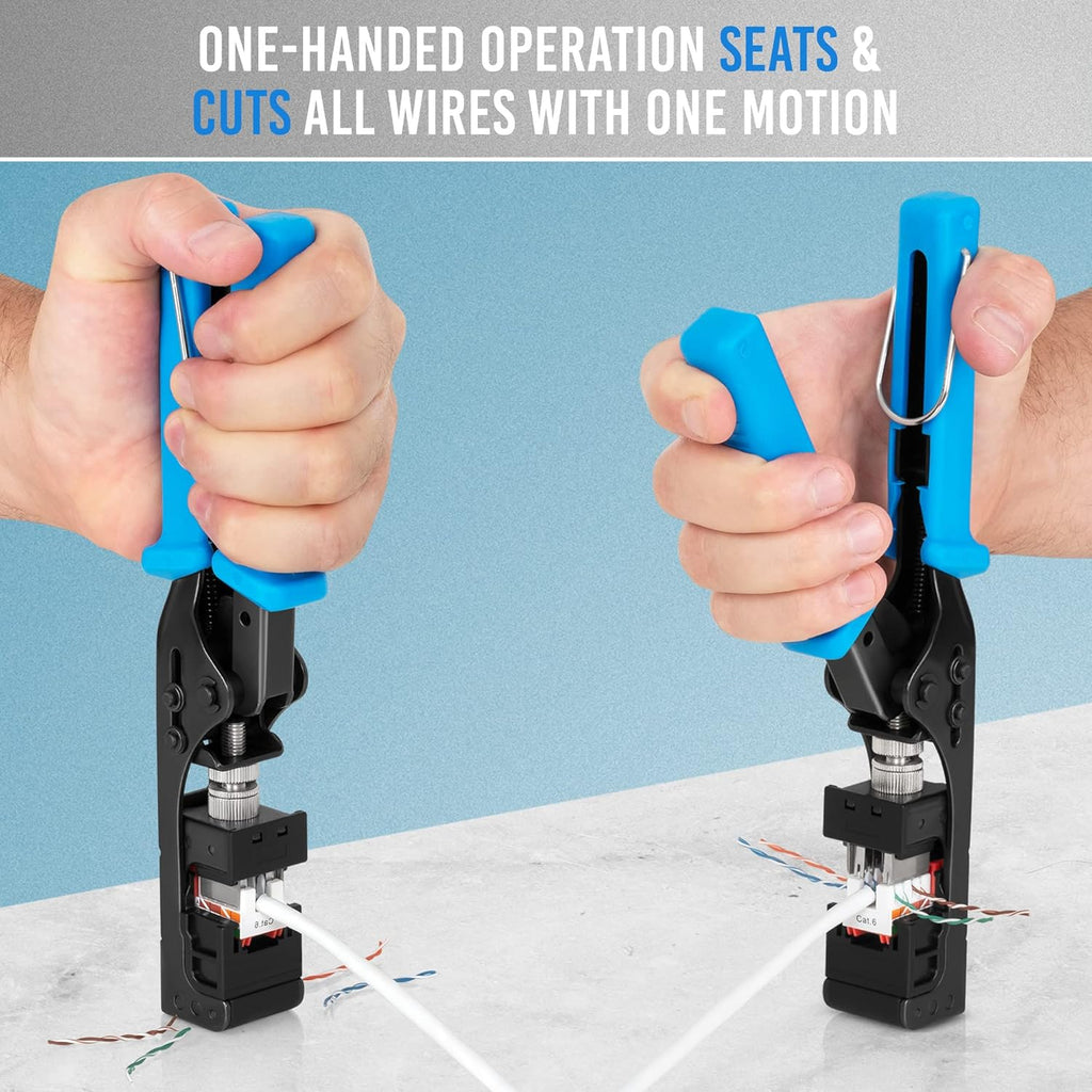 Speed Termination Tool for Everest Media RJ45 Cat6/5e & Cat6A UTP Keystone Jacks W852