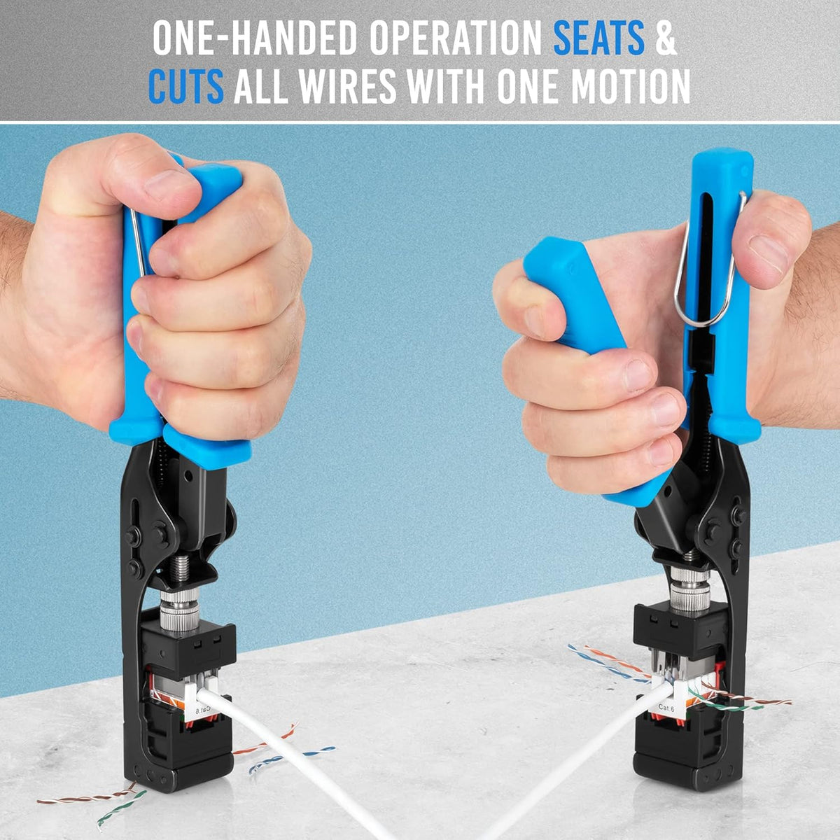 Speed Termination Tool for Everest Media RJ45 Cat6/5e & Cat6A UTP Keystone Jacks W852