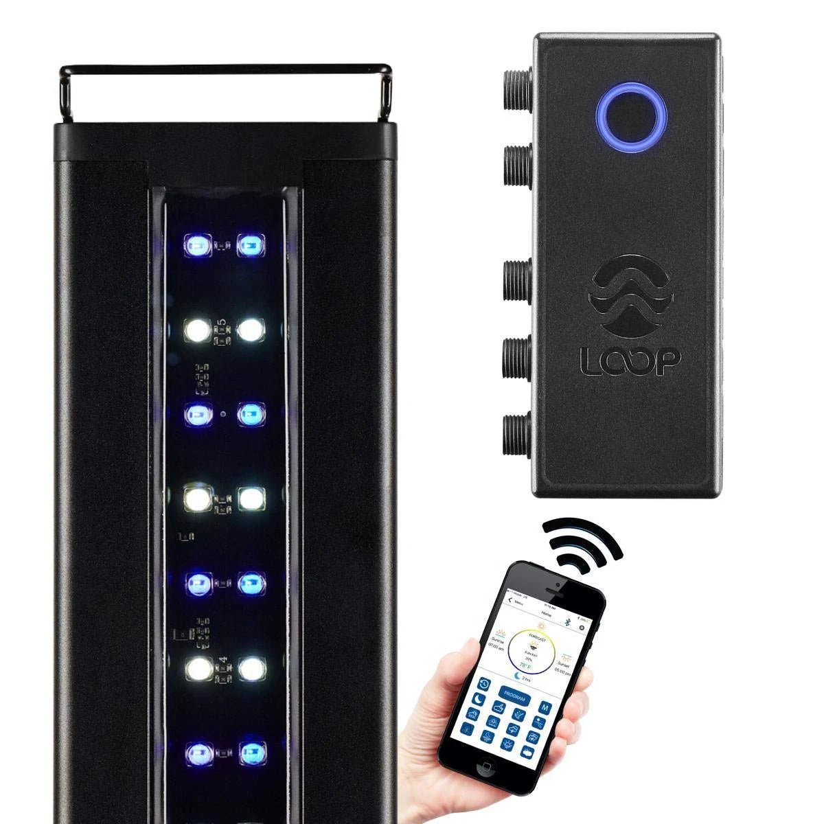 Orbit Marine IC LED Saltwater Reef Aquarium Light with Wireless Control Q300952