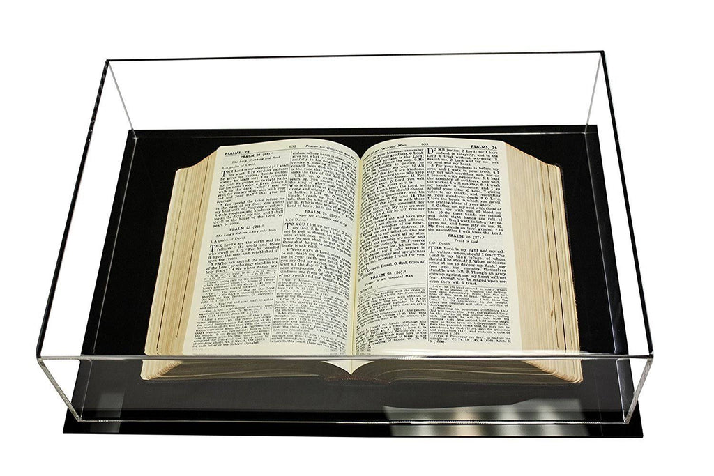 Clear Acrylic Book Display Case with Wall Mount A2549