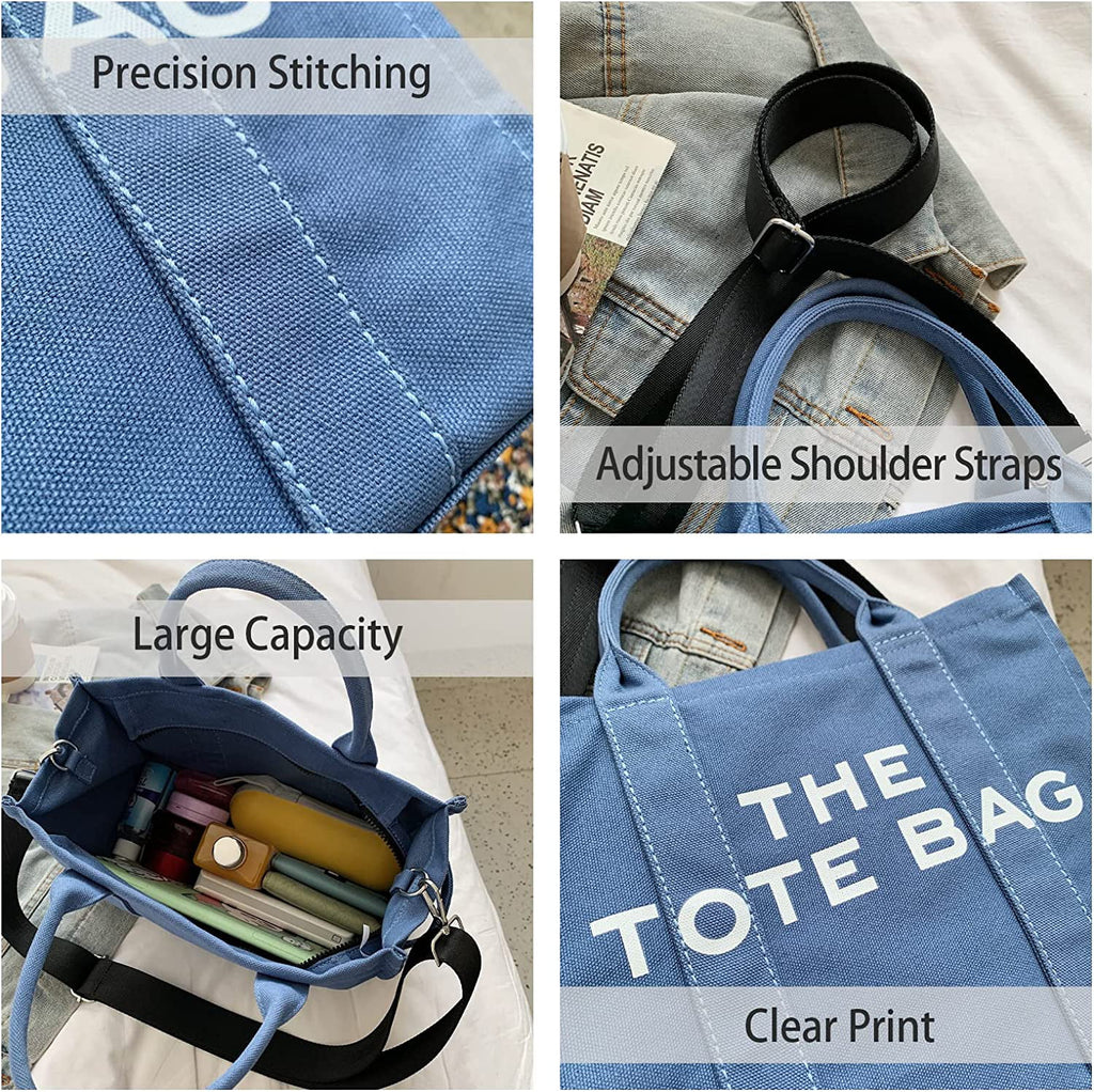 Canvas Tote Bag with Zipper G9826