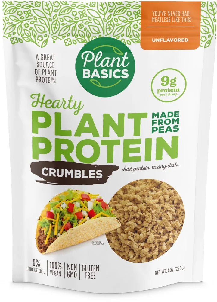 Unflavored Plant Protein Crumbles, 8 oz (Pack of 6) N8745